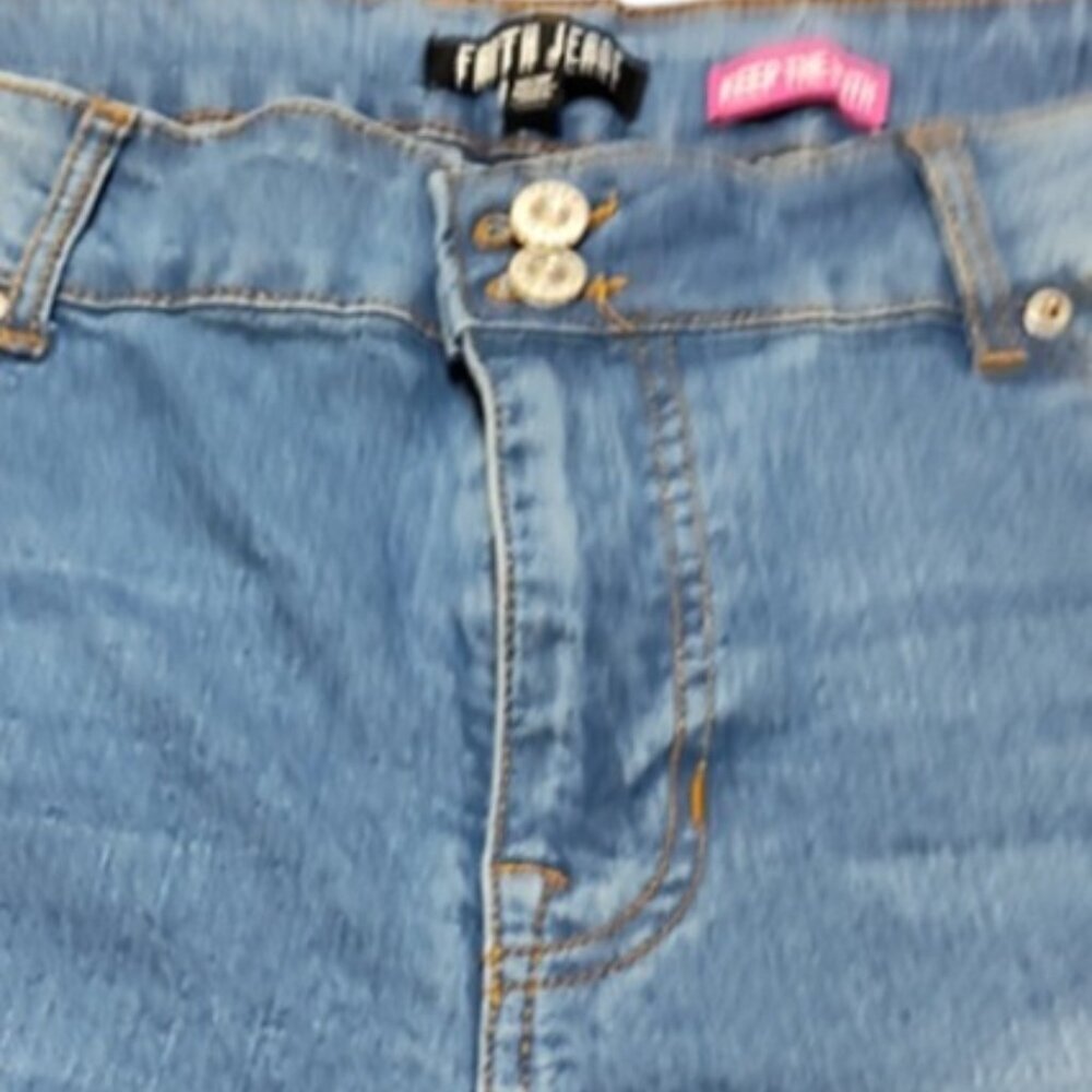 Blue Denim Capri Pants by Faith Jeans, Size 16W